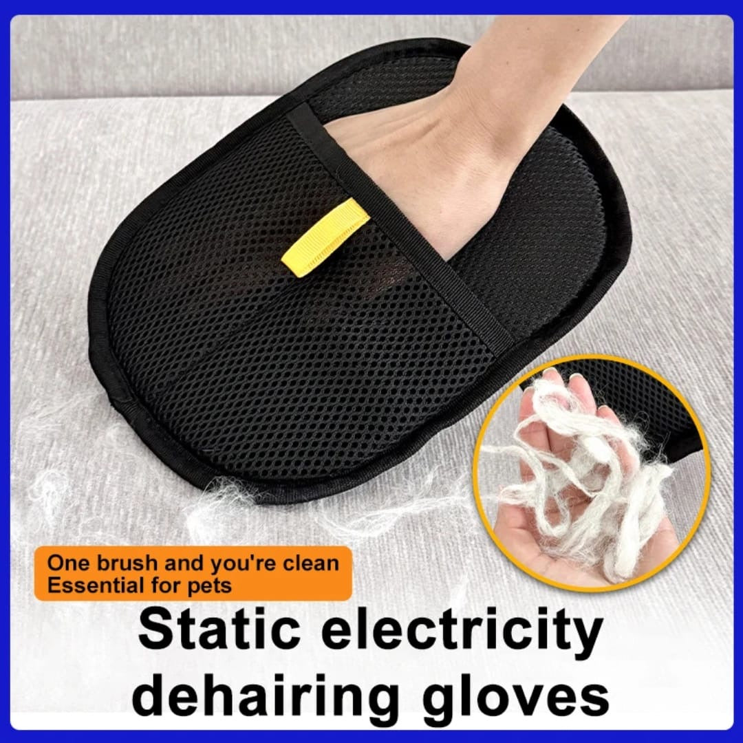 Pet hair remover glove